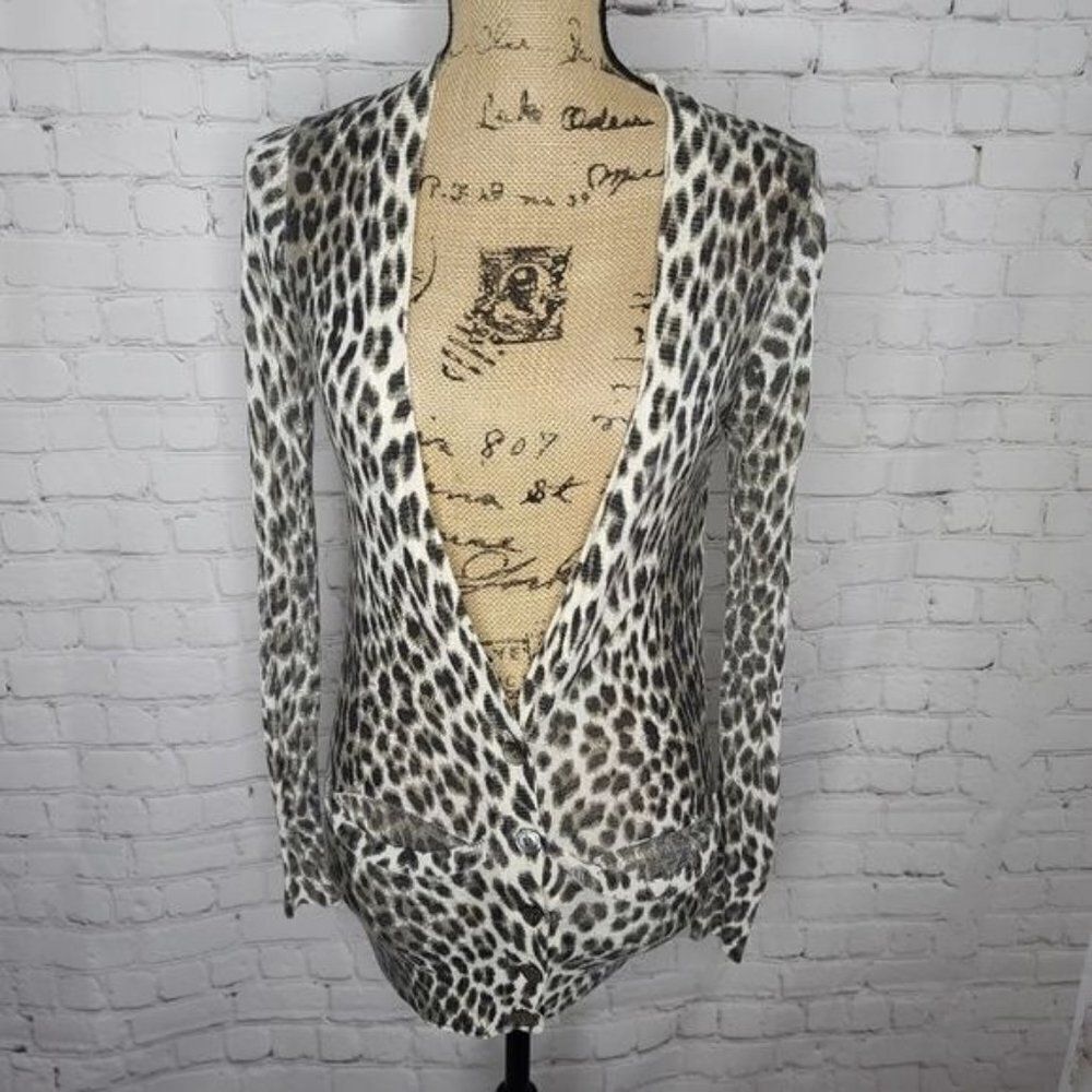 Twelfth Street By Cynthia Vincent Leopard Cardigan
